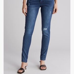 Democracy Distressed Skinny Leg Jeans Blue Ab Solution